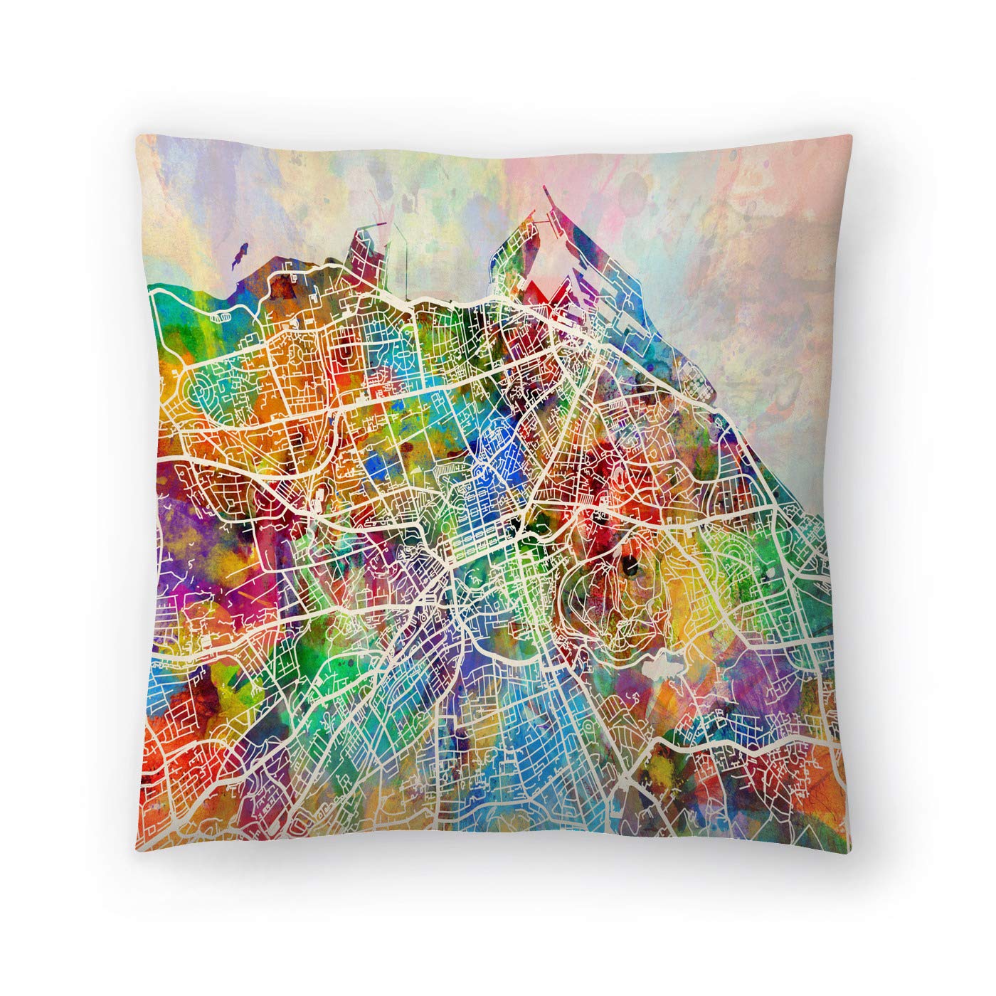  American Flat Edinburgh Street Map Art Pause