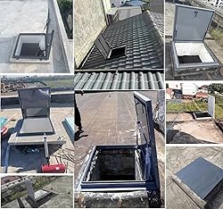 YLLFFLL Roof Access Hatch Door Roof Skylight rain