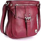 LEDERBUCK Real Leather Crossbody Handbags & Purses for Women - Crossover over the Shoulder Bag