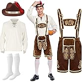 Spooktacular Creations Men’s German Bavarian Oktoberfest Costume Set, Beer Costume Hat for Adults Halloween and Beer Festival