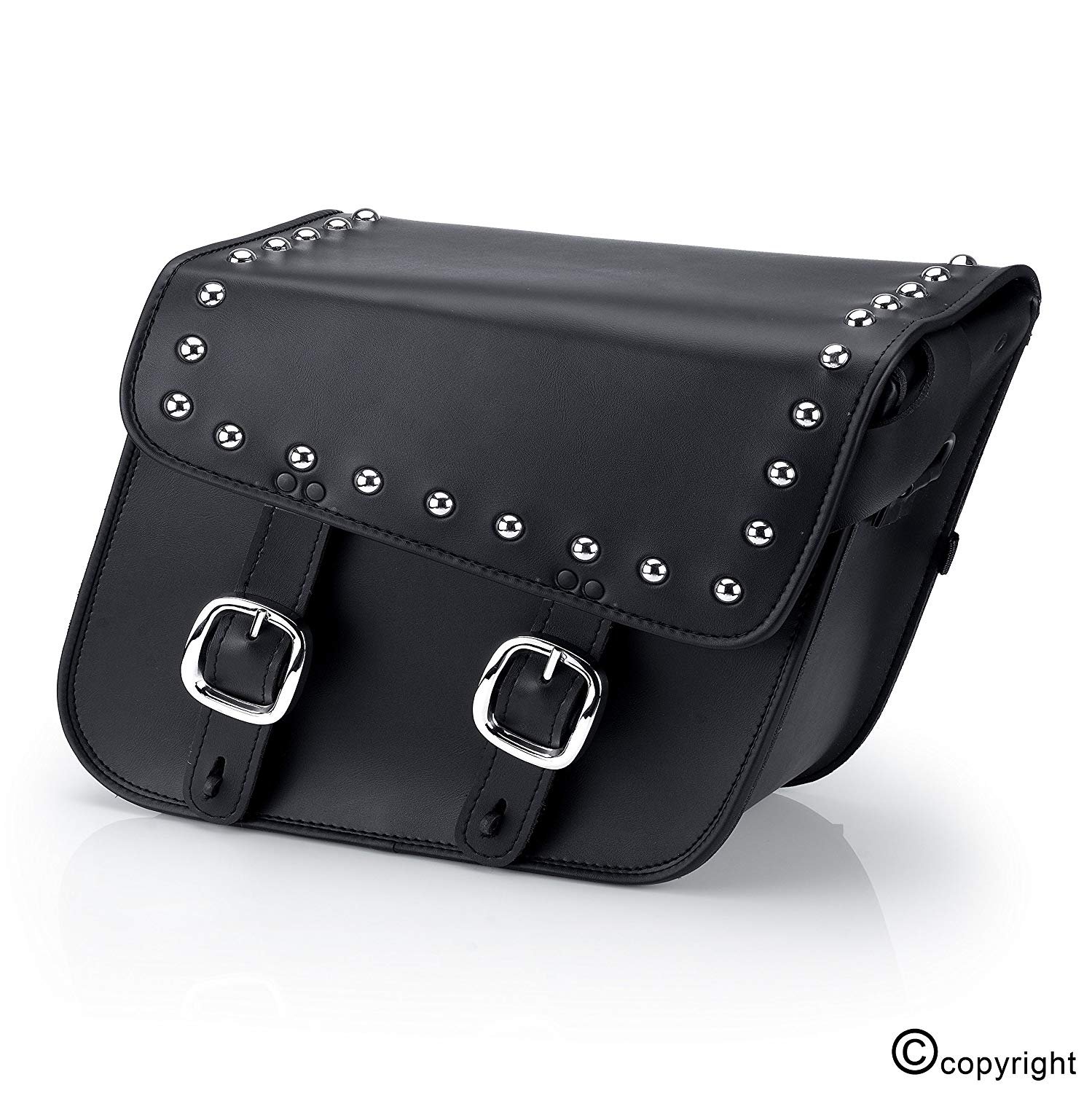 Nomad Usa Leather Studded Large Motorcycle Saddlebags W Quick