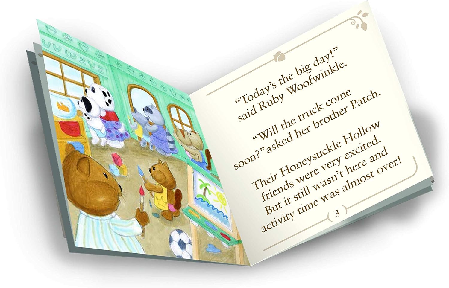 Li'l Woodzeez, Woofwinkle Dog Family, 5pc Set including Miniature Figurines and Storybook - Image 5