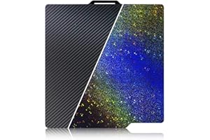 IDEAFORMER IR3 IdeaFormer Double Sided PET PEY Build Plate for Bambu Lab X1/X1C/X1E/P1P/P1S/A1,Flexible Smooth PET+PEY Spring Steel Plate 257x257mm for Bambu 3D Printers