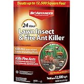 BioAdvanced 24 Hour Lawn Insect &amp; Fire Ant Killer, Granules, 10 lb | Kills Fire Ants and Other Listed Pests - Treats Up to 12,500 Square Feet - Fast-Acting Lawn Insect Control