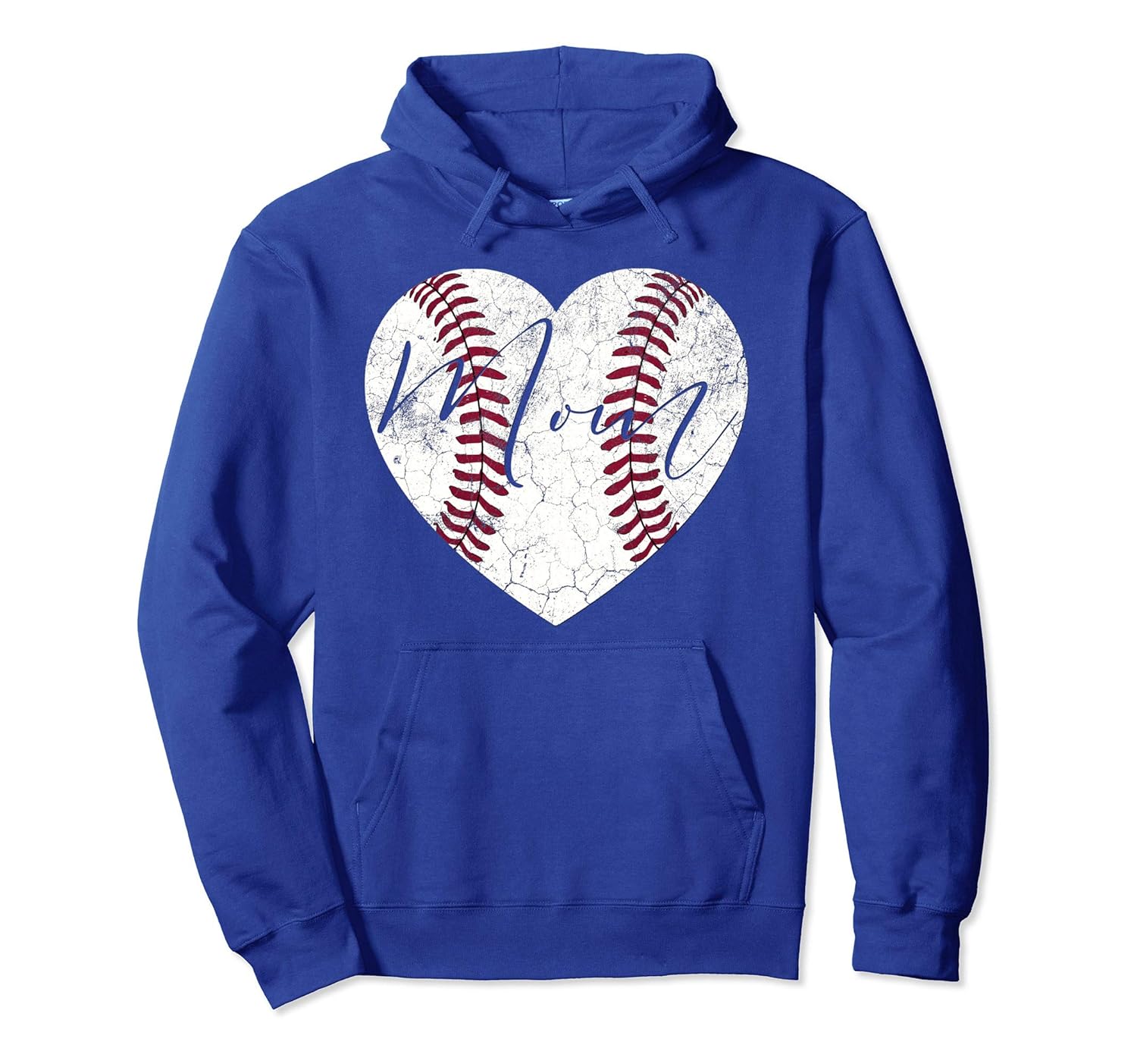 Heart Hoodie Mom Mother's Day Baseball Softball Gift-ANZ