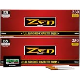 Zen Cigarette Tubes | Regular | 100's | Red | 2 Pack | 500 Tubes | Includes American Rolling Scoop Card