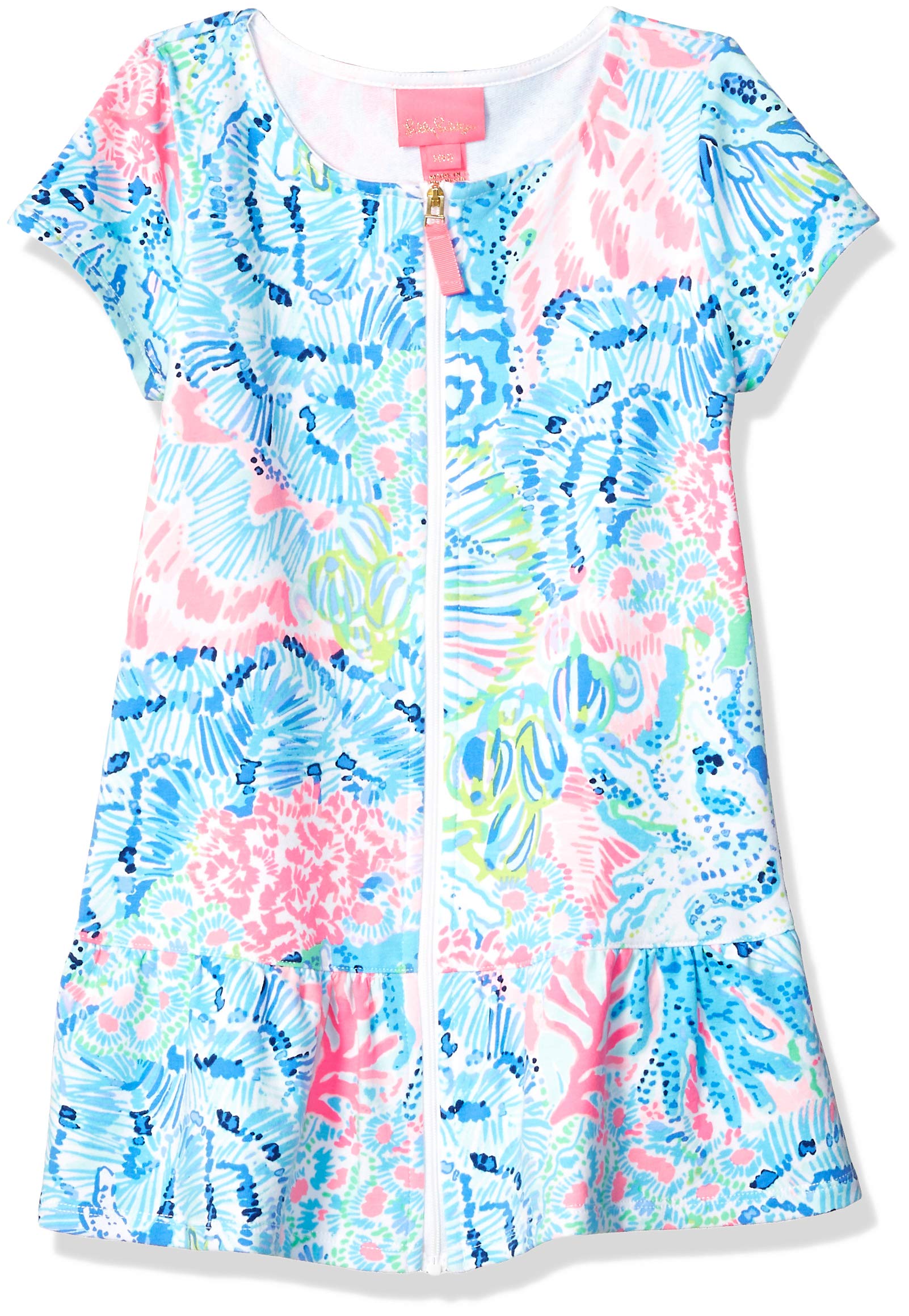 Lilly Pulitzer Girls' Big UPF 50+ Ivy Cover Up Multi Sink Or Swim