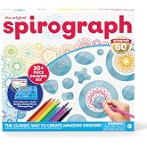Spirograph with Markers Arts and Crafts for Kids Drawing Kit Art Supplies | Arts &amp; Crafts, Art Supplies, Design Kit, Arts and Crafts for Kids, Drawing Kit, Spiral Art, Classic Gear Design Kit