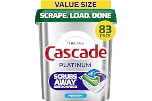 Cascade Platinum Dishwasher Detergent Fresh, 83 Count