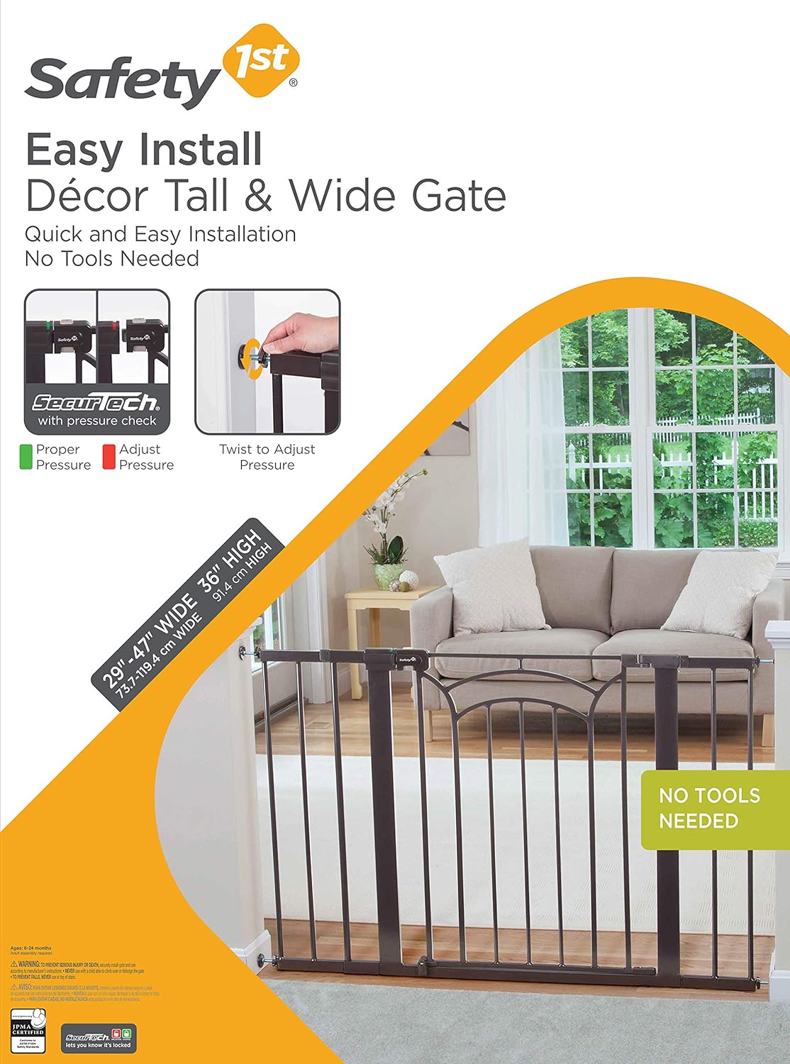 tall and wide baby gate