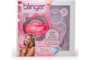 blinger Diamond Collection Starter Kit - Dreams | 75 Rhinestones | Hair Styling Tool | Hair-Safe – Bling in Brush Out