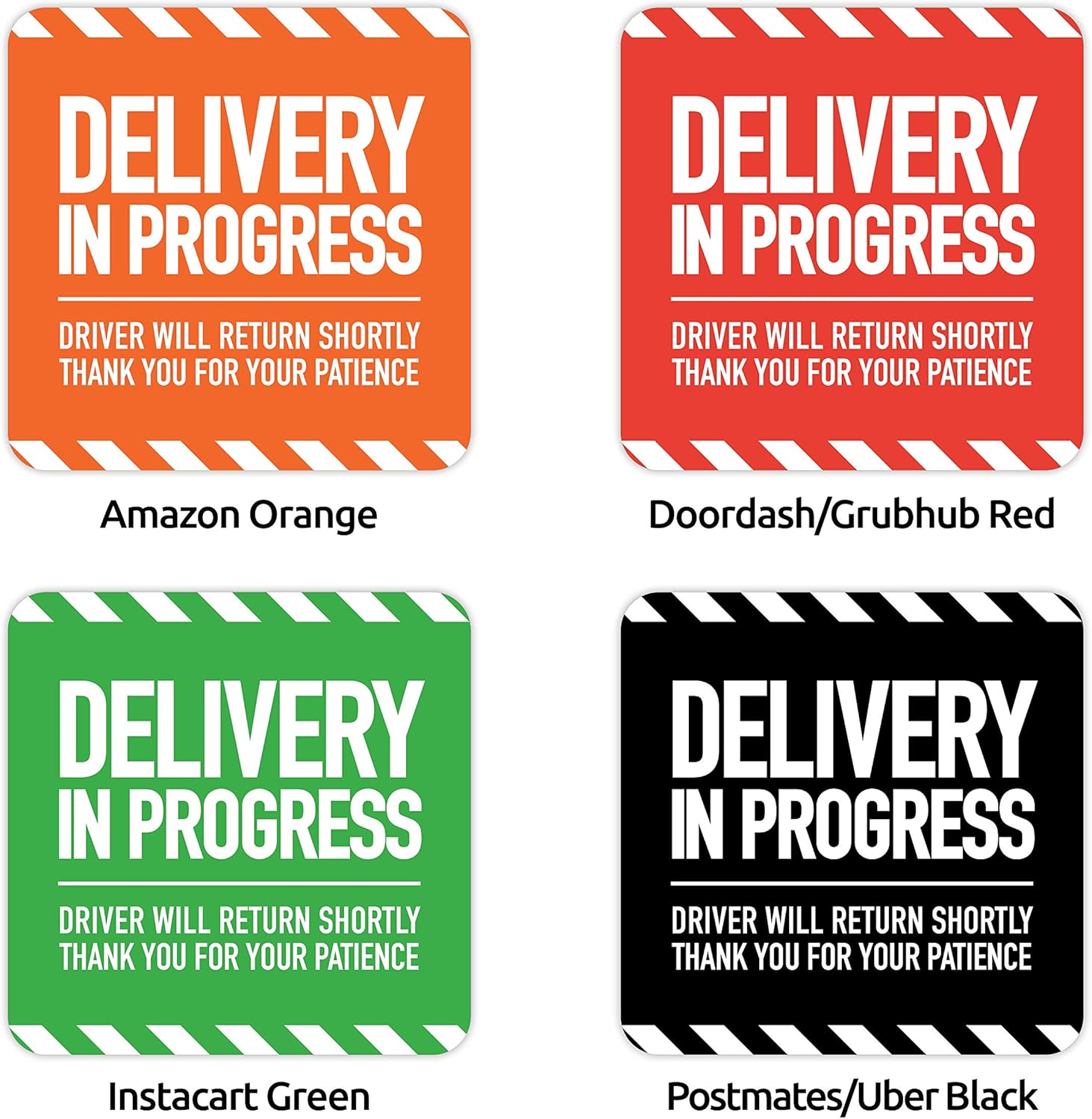 Business Industrial Delivery In Progress Sign For Ubereats Retail Services