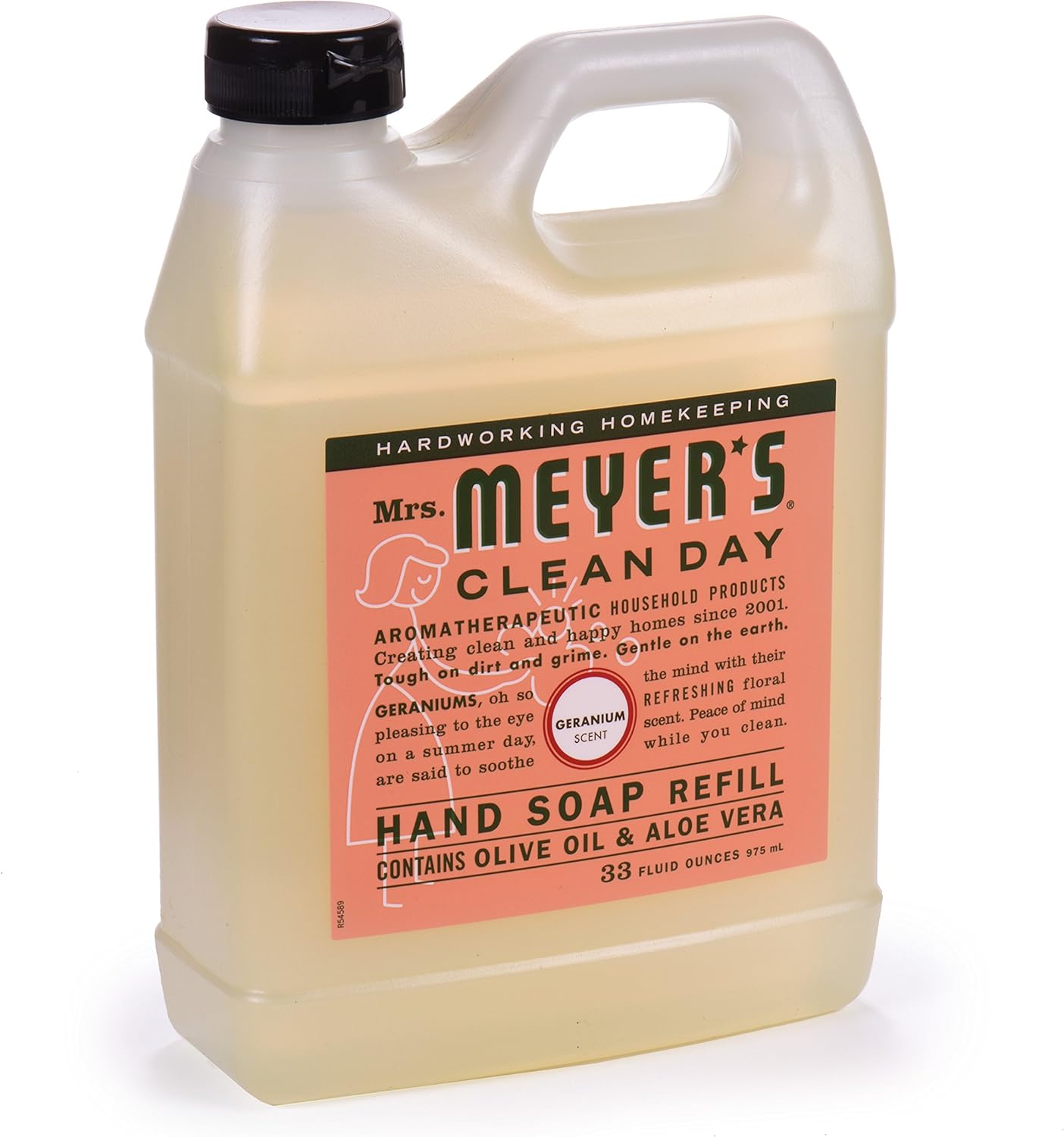 Mrs. Meyer's Clean Day Liquid Hand Soap Refill, Cruelty Free and Biodegradable Formula, Geranium Scent, 33 oz : Hand Washes : Beauty
