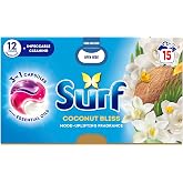 Surf Laundry Washing Detergent Capsules Coconut Bliss 15 Washes