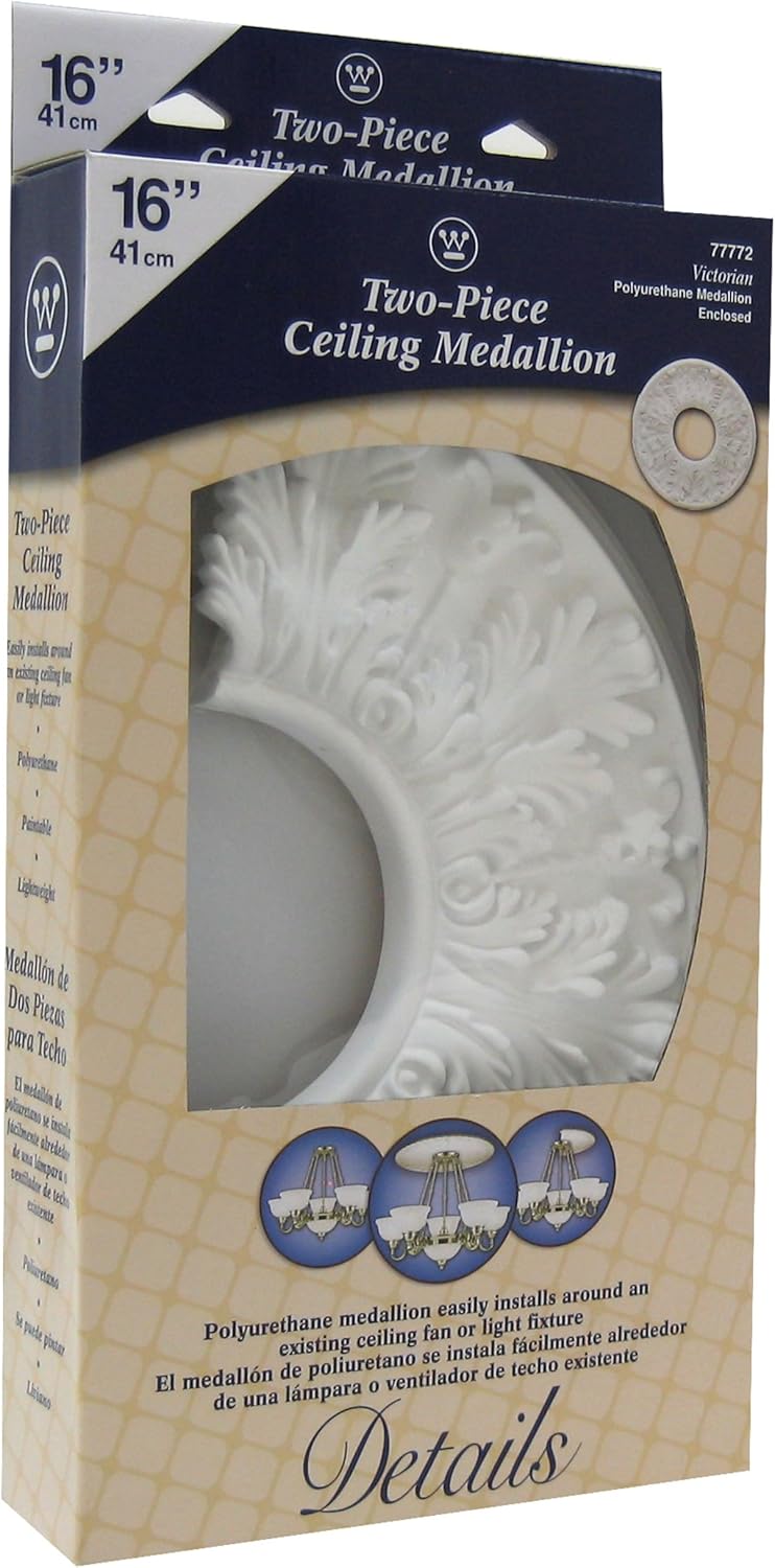 Westinghouse Lighting 77772 Victorian Medallion Two Piece Design