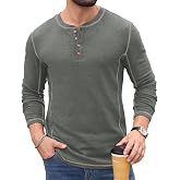 Sailwind Men's Henley Shirts Long Sleeve Button T-Shirt Casual Stylish Pullover Shirt
