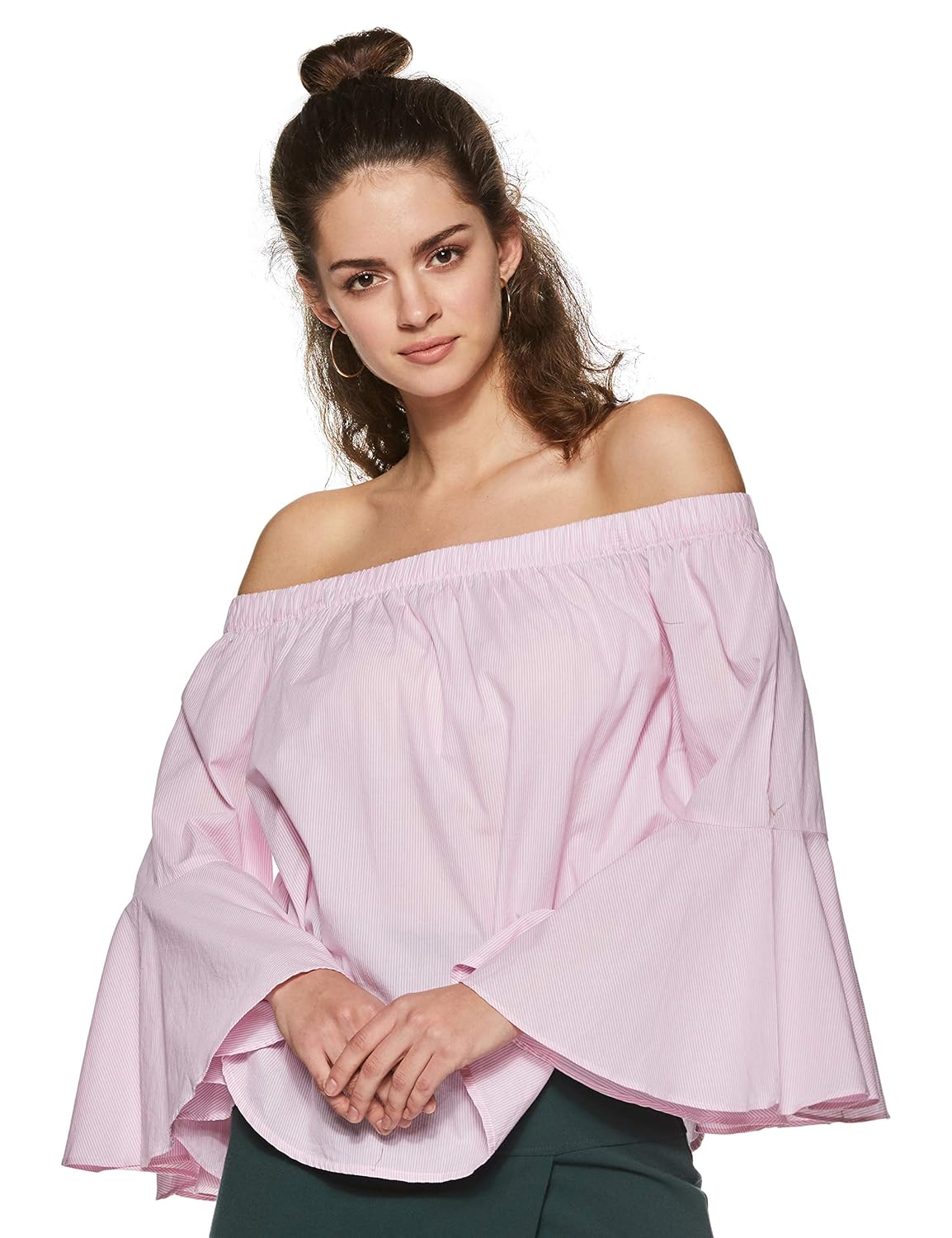 forever 21 pink off the shoulder top