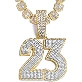 3UMeter Diamond Chain Iced Out Letter Necklace Custom Name Chain Name Plate Necklaces with Rope Chain Custom Name Necklace Hip Hop Pendant for Men Women