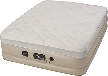 Serta St840018 Raised Queen Pillow Top Bed With Never Flat Pump