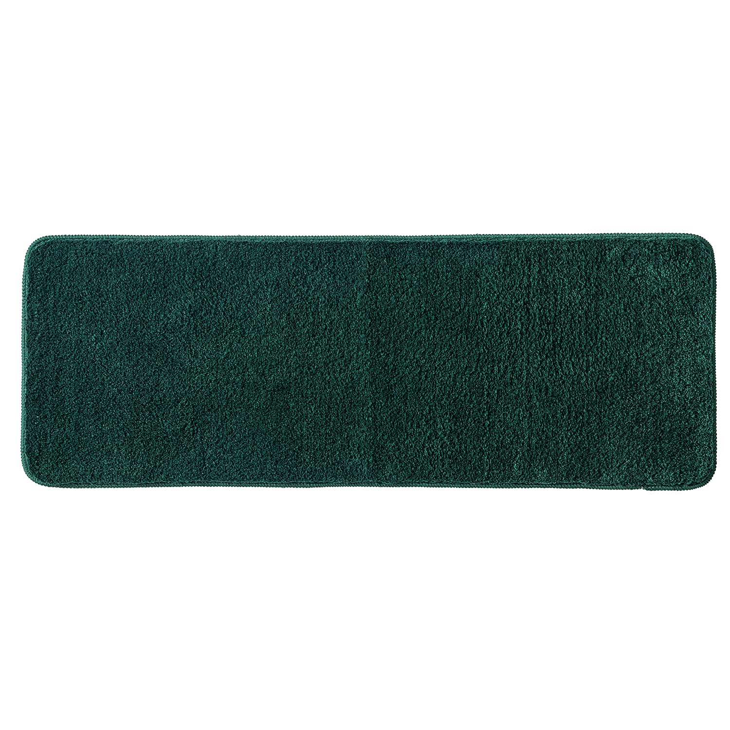 MIULEE 1 Piece Rectangular Bath Mat for Shower Non-Slip Soft Comfortable Tabis Absorbent Soft Microfibre Toilet Bath Mat 45 x 120 cm Dark Green