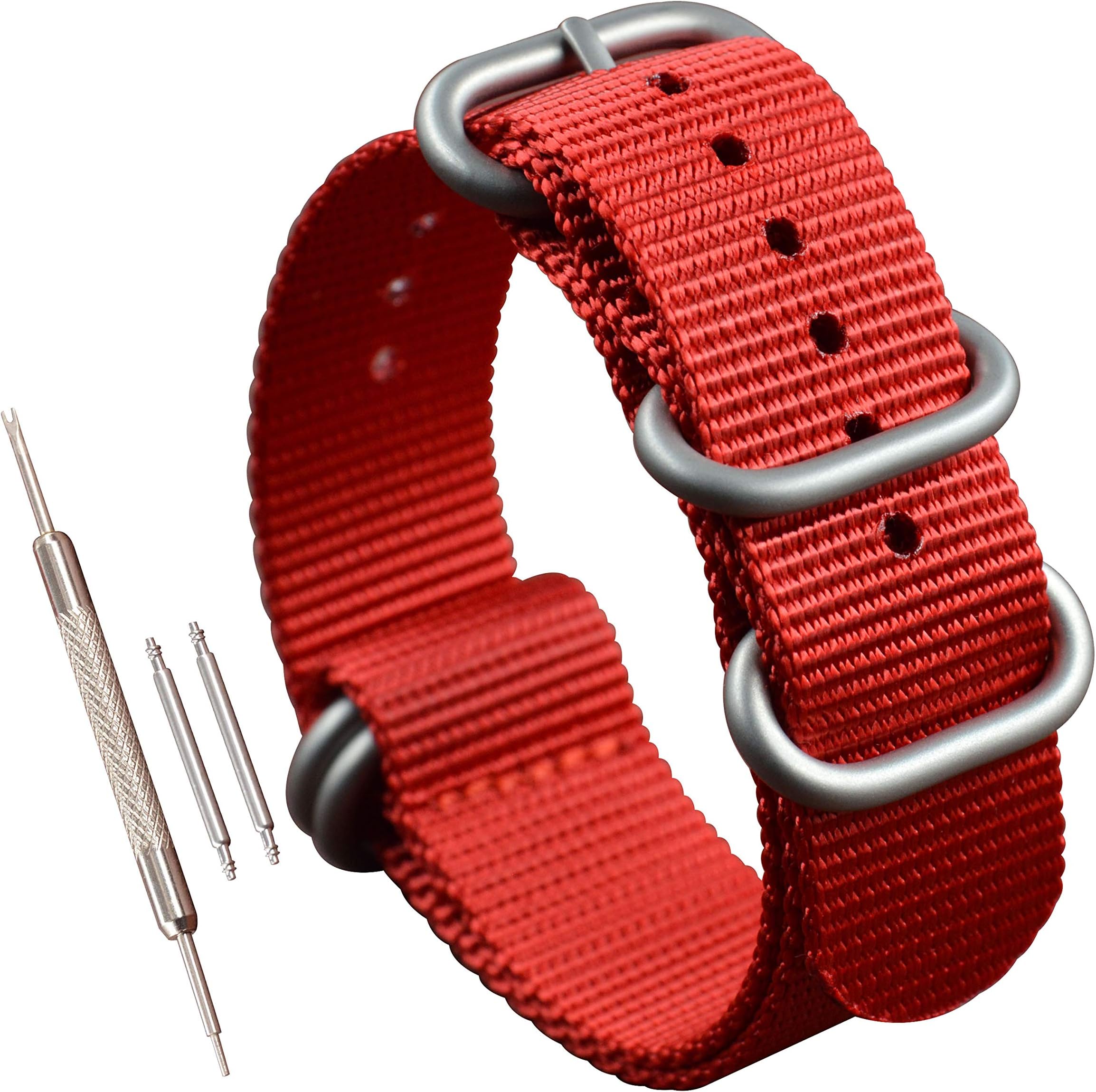 Thick Nylon Watch Band Replacement(18 19 20 21 22 23 24 25 26 28mm)