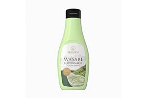 Homtiem Wasabi Mayonnaise 7.04 Oz (200g.), Squeeze Bottle, Vegan, Non-GMOs, Egg Free, Gluten Free, Dairy free, for Sandwiches, Dressings, Sauces and Recipes (Wasabi)