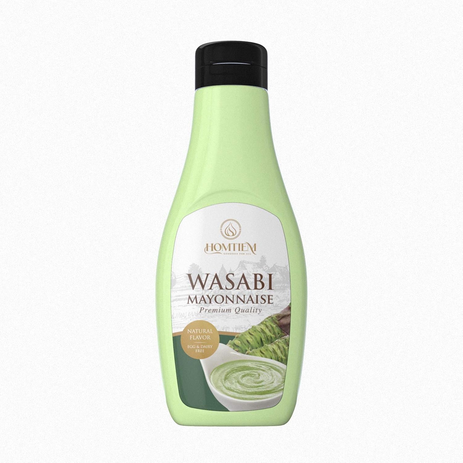 Homtiem Wasabi Mayonnaise 7.04 Oz (200g.), Squeeze Bottle
