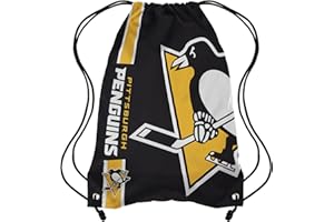 FOCO unisex adult Big Logo Backpack sports fan drawstring bags, Team Color, One Size US