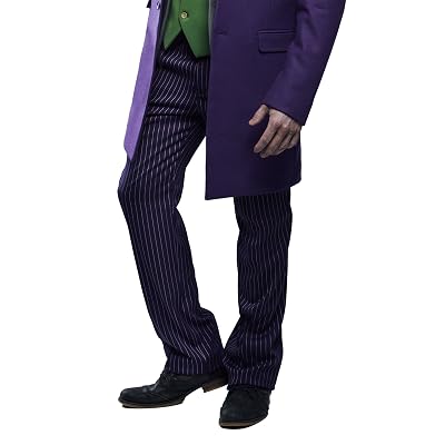 purple dress pants joker JOKER CROWN PRINCE OF CRIME PURPLE COSTUME PANTS