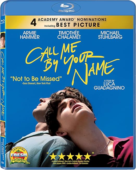 Amazon Com Call Me By Your Name Blu Ray Armie Hammer Timothee Chalamet Michael Stuhlbarg Amira Casar Esther Garrel Luca Guadagnino Luca Guadagnino Emilie Georges James Ivory Peter Spears Howard Rosenman La Cinefacture Movies