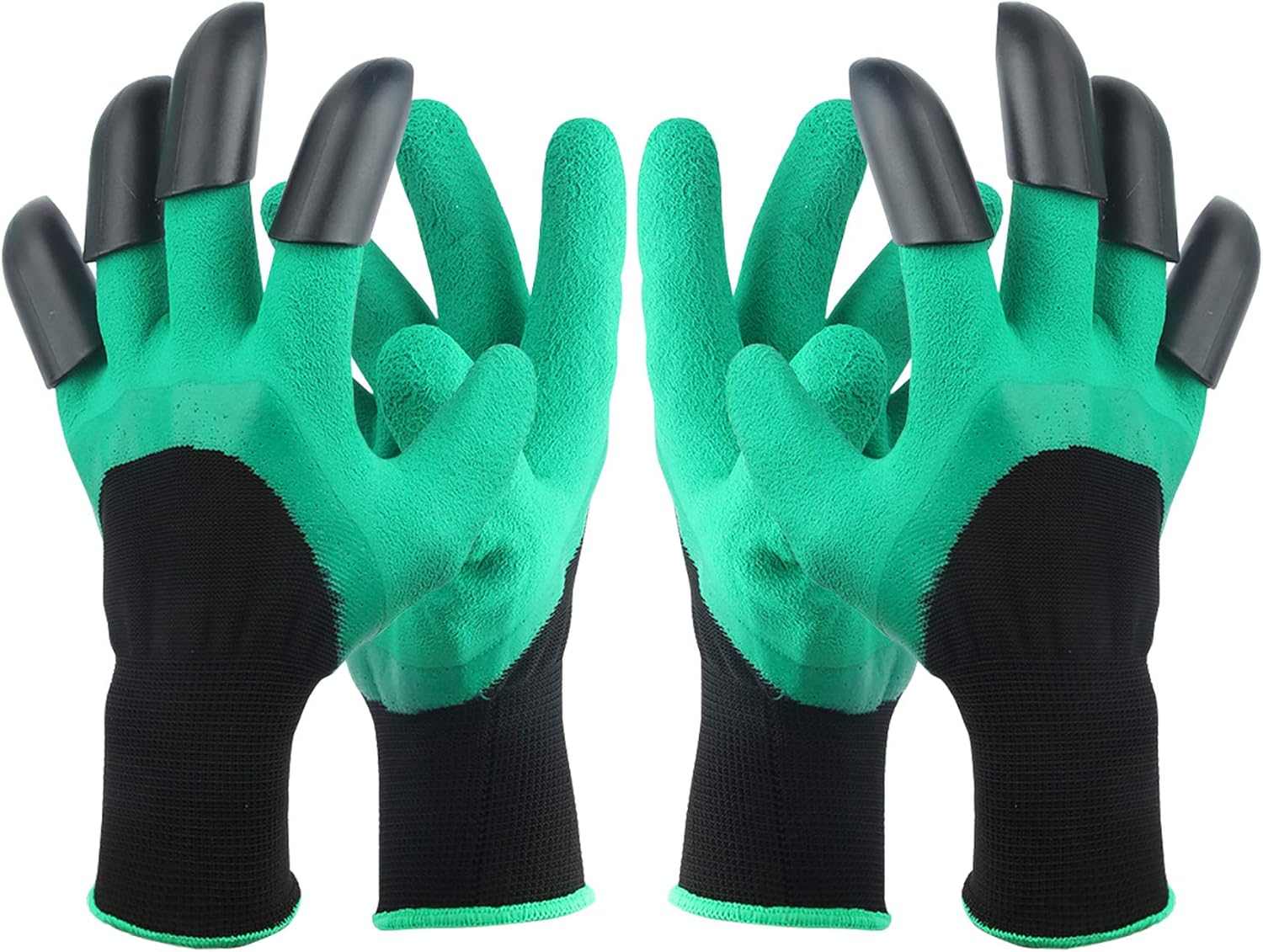 JelBo Garden Genie Gloves, 2 Pairs Waterproof Garden Gloves with Claw, Breathable Working Gloves for Digging Planting Seeding, Best Work Gloves for Women and Men