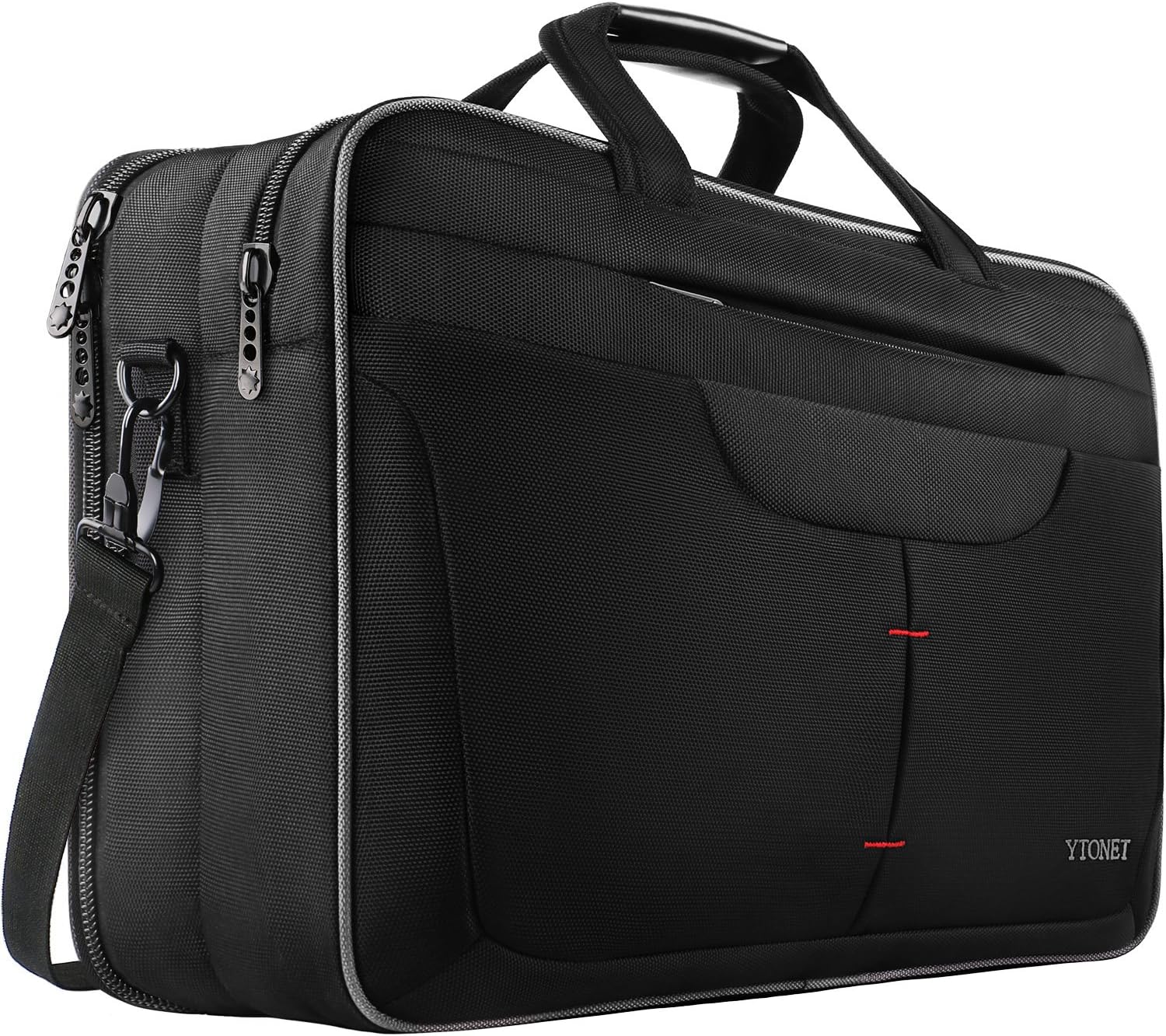 Laptop Bag, 17.3 Inch TSA Breifcase for Men Women, Water Resistant Laptop Case, Durable Multi-Functional Compartment Shoulder Messenger Bags Fit 17 Inch Notebook for Business Travel Office Work,Black