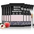 BUMPLYBEE Paraffin Wax Kit - 10 Packs Peach Scent Refills With Silicone Brush for Hands and Feet - Skin Moisturizing, Non-Greasy, Easy-Peeling