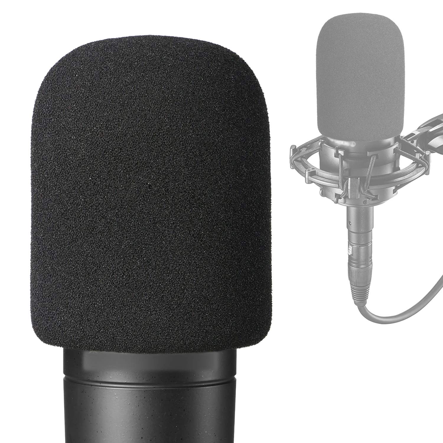 AT2035 Pop Filter - Mic Windscreen Foam Wind Cover for AT2035 Condenser Microphone to Blocks Out Plosives