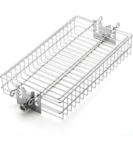 COLLBATH 2pcs BBQ Rotisserie Rod Stoppers - Grill Rack Holder Bolts For Securing Rotisserie Spit Rod