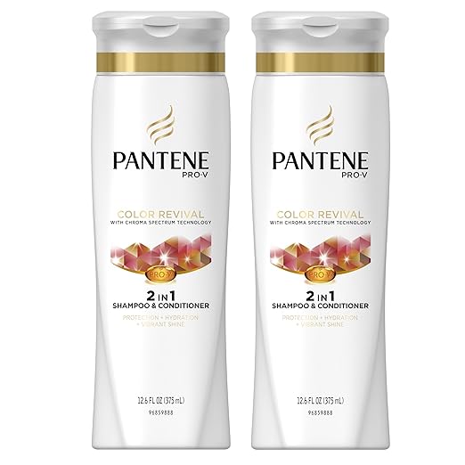Pantene Pro-V Color Revival Shine 2in1 Shampoo and Conditioner, 12.6 FL OZ (Pack of 2)