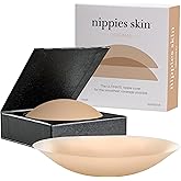 Nippies Nipple Covers for Women - Reusable Sticky Silicone Pasties with Travel Case - Original Circle or Lift Style Available