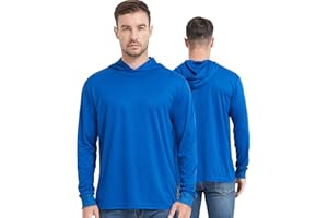 ProtectX High Visibility Sun Protection Lightweight Long Sleeve Hoodie, UPF 50+ Quick-Dry, SPF UV Shirt, Active Wear