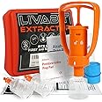LIVABIT Snake Bite Kit, Bee Sting Kit, Emergency First Aid Venom Extractor Suction Pump for Camping, Hiking and Backpacking
