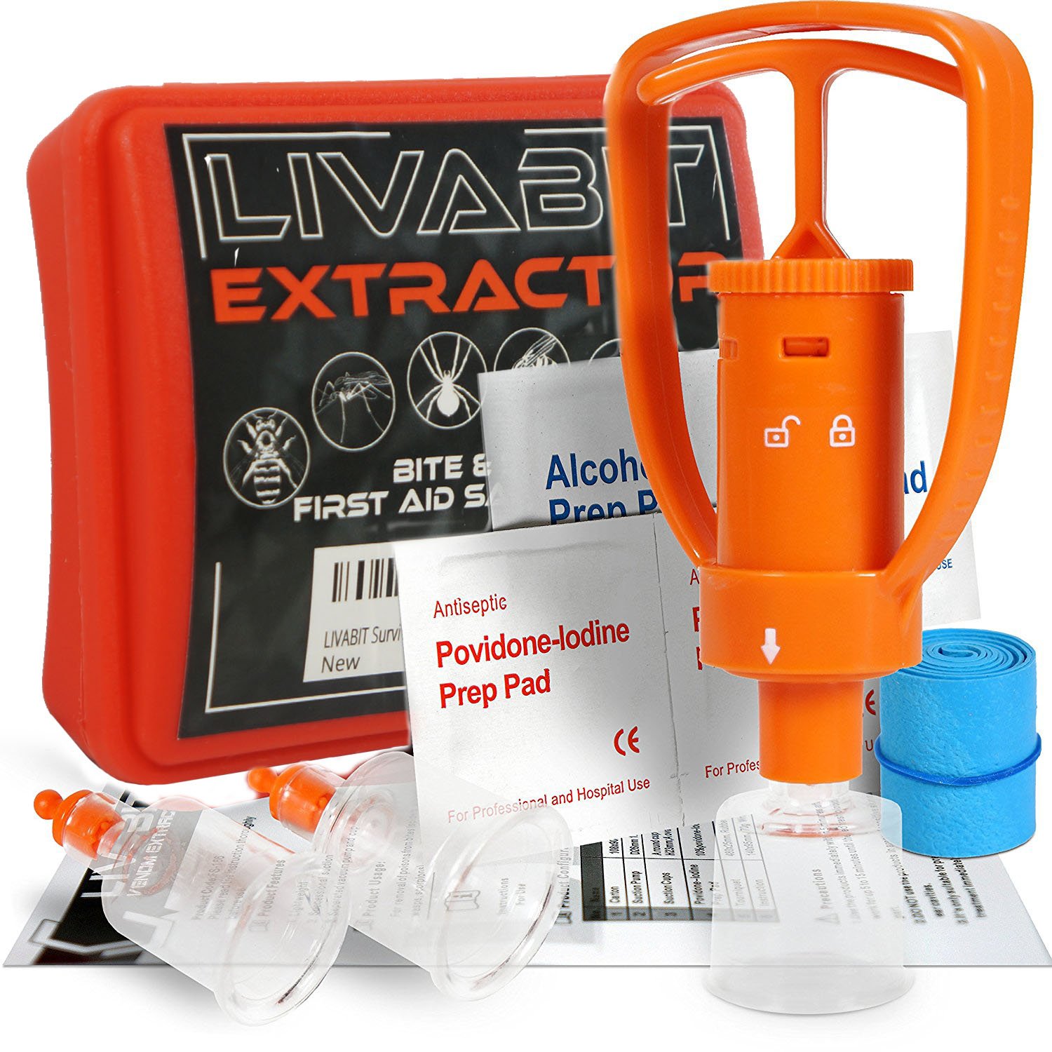 LIVABIT Snake Bite Kit, Bee Sting Kit, Emergency First Aid Venom