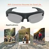 Hereta 4K WiFi Sports Camera Sunglasses HD Video Recording Glasses Polarized view 2