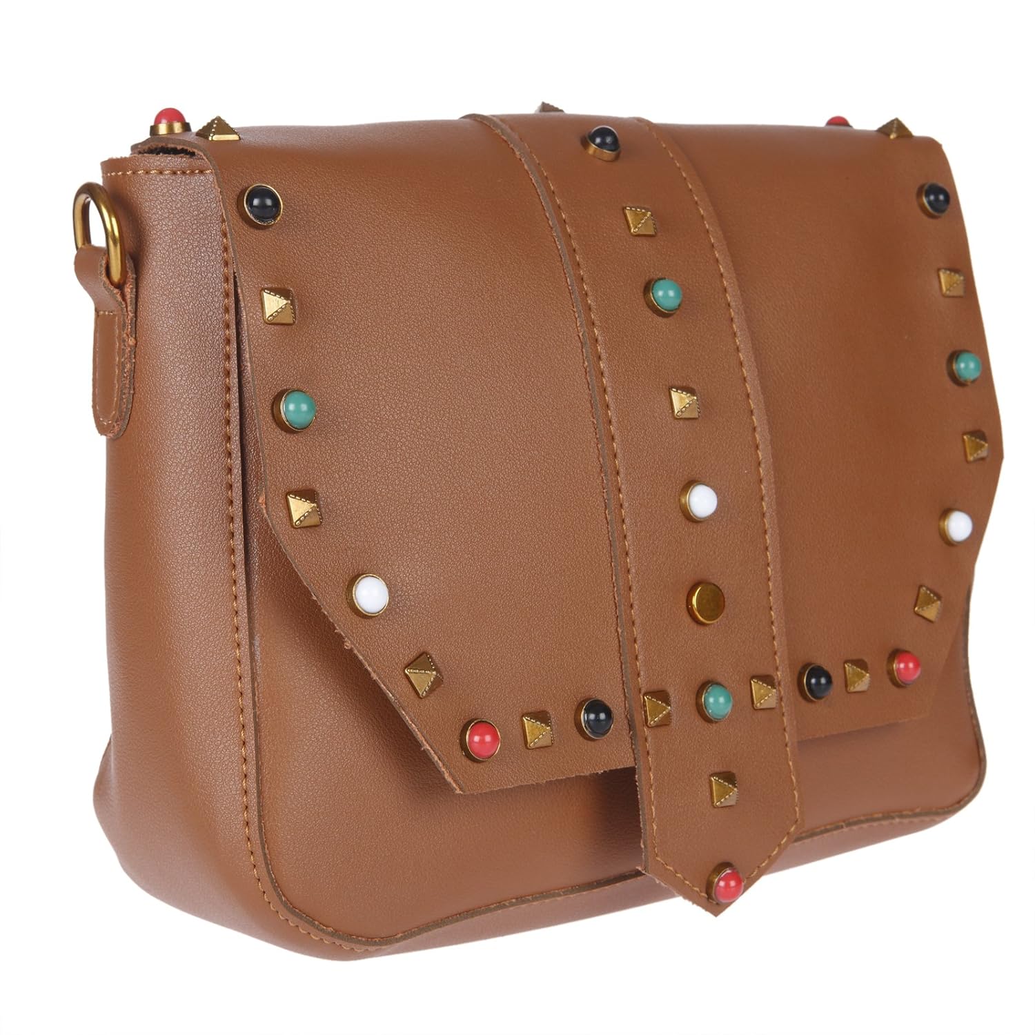 fur jaden tan sling bag for women