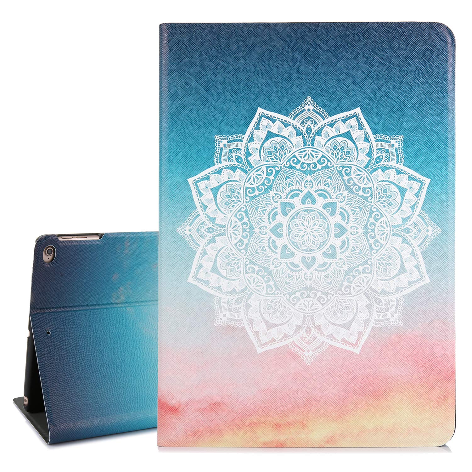 True Holiday iPad case 9.7 inch Ultra Slim Lightweight with Stand and Auto Wake Sleep function Protective Smart Cover Case for 9.7 inch 2017/2018 (mandala1)