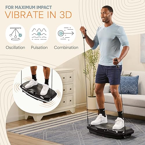 LifePro Vibration Plate Exercise Machine for Lymphatic Drainage  Whole  Body Vibration Platform with Resistance Bands for Home Workout  Low-Impact Vibrating  Plate for Body Toning in Kenya | Whizz Vibration Platform Machines