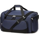 Uarition Gym Bag for Men &amp; Women - 50L Large Travel Duffle Bag, Navy Blue | Durable Carry On Bag with Multiple Pockets, Adjustable Shoulder Straps, Ideal for Overnight, Weekender &amp; Fitness, Sport