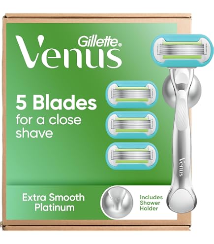 Amazon.com: Venus Platinum Extra Smooth Metal Handle Women's Razor