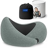 Ostrichpillow Go Neck Pillow, Travel Pillows for Airplanes, Premium Memory Foam Travel Pillow, 360º Ergonomic Design, Asymmet