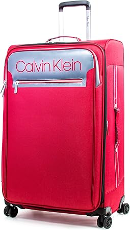 calvin klein red suitcase