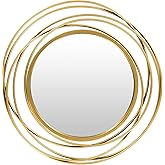 Livabliss Artistic Weavers Avonne Mirror, 22" x 21", Gold