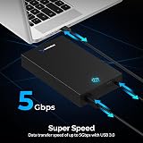 Sabrent USB 3.0 Enclosure 5Gbps 2.5/3.5 Stir USB HDD SSD EC-KSL3 view 3